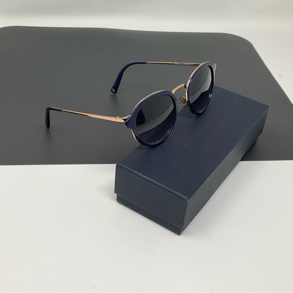 Warby Parker Wyatt 3972 navy blue rose gold main image 8